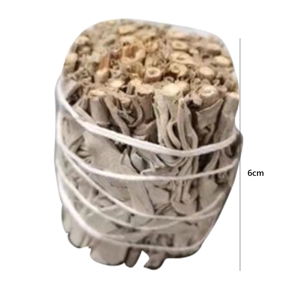 Palo Santo Natural White Sage Grass Bundle Smudge Sticks Pure Leaf Smoky Indoor Purification Grass Incense Home Office Cleansing