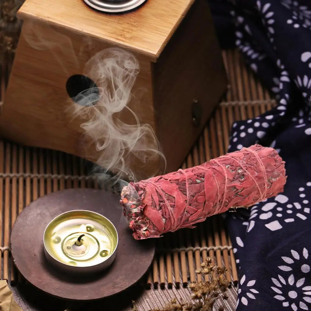 Dragon Blood Sage Smudge Sticks for Cleansing Negative Spirits & Protection House Meditation Yoga Negative Energy Cleanse