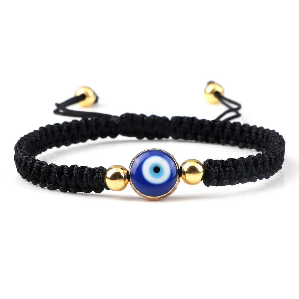 Charm Turkish Style Blue Evil Eye Bracelets & Bangle For Women Men Handmade Woven Lucky Red Rope Bracelet Friendship Jewelry