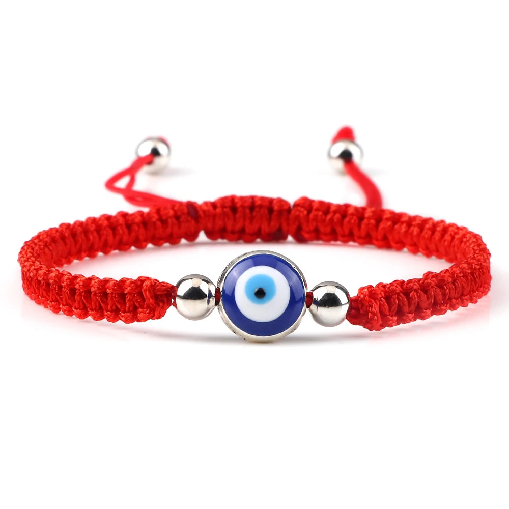 Charm Turkish Style Blue Evil Eye Bracelets & Bangle For Women Men Handmade Woven Lucky Red Rope Bracelet Friendship Jewelry