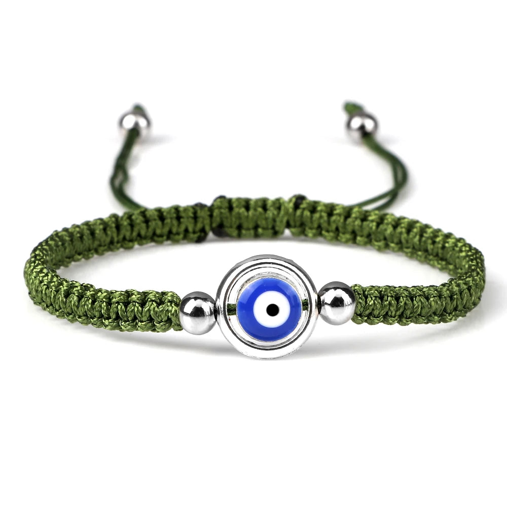 Charm Turkish Style Blue Evil Eye Bracelets & Bangle For Women Men Handmade Woven Lucky Red Rope Bracelet Friendship Jewelry