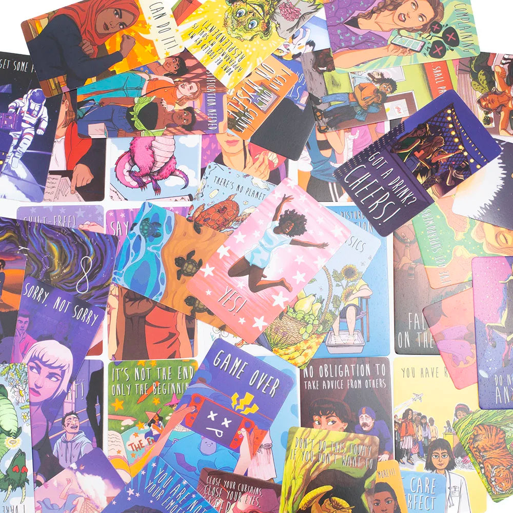 82 Cards I DON'T CARE Oracle Deck 10.3*6CM Fortune Telling Divination Tarot Cart With PDF GuideBook