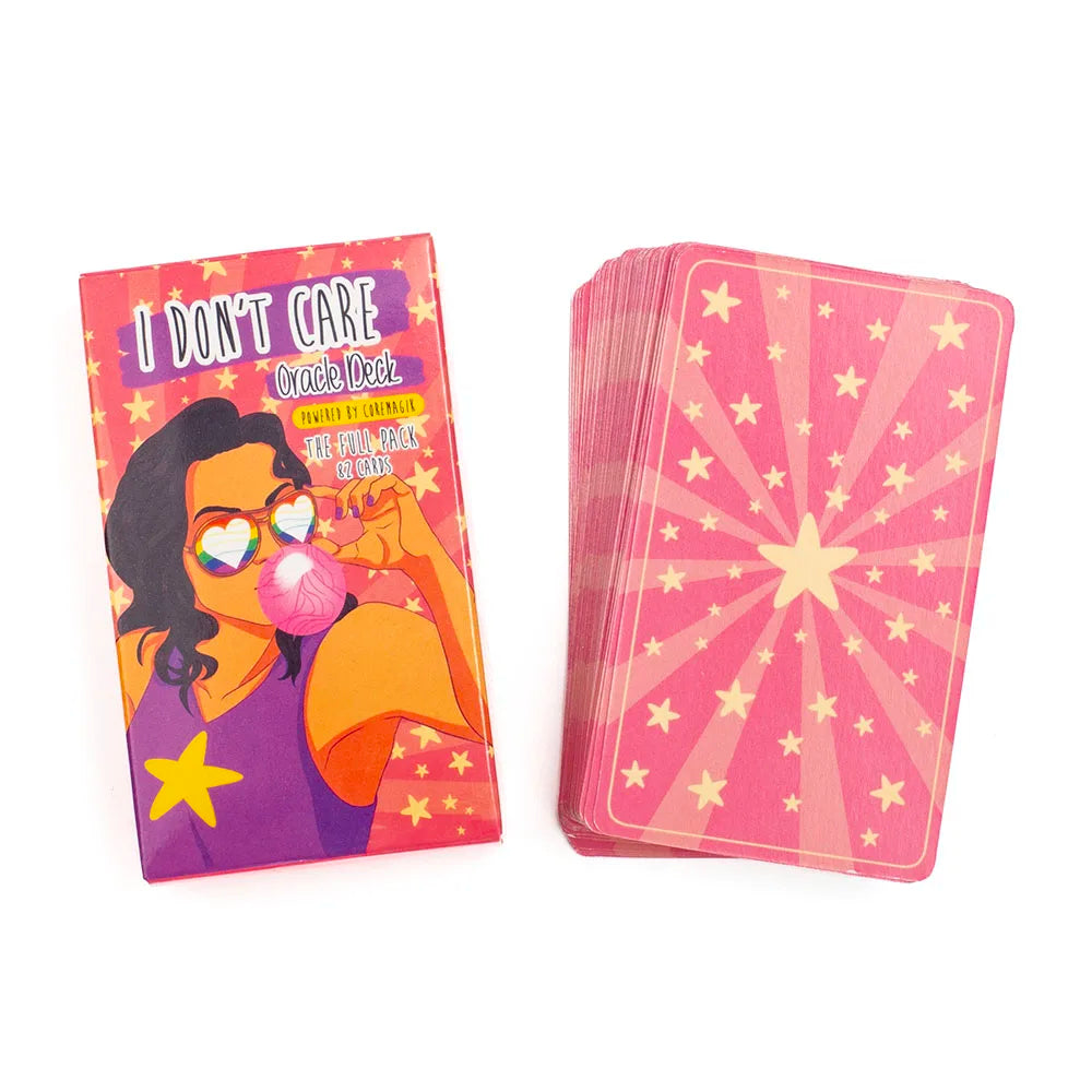 82 Cards I DON'T CARE Oracle Deck 10.3*6CM Fortune Telling Divination Tarot Cart With PDF GuideBook