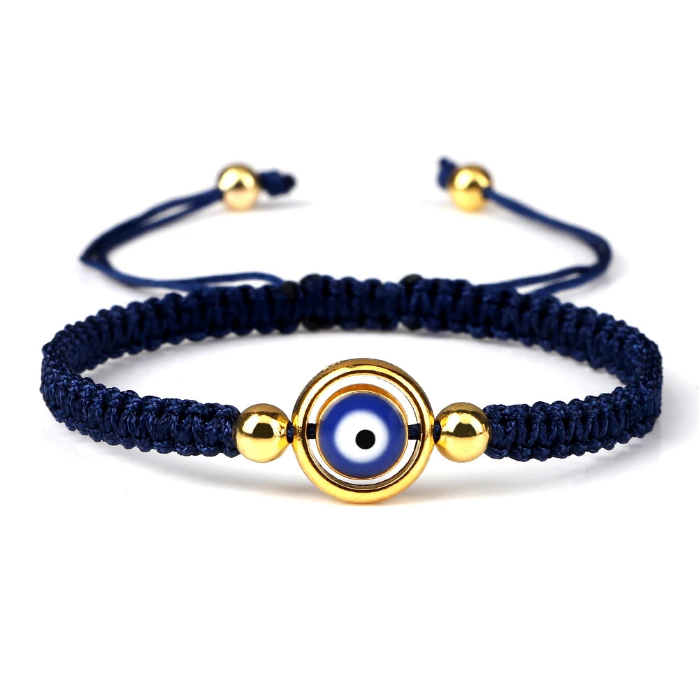 Charm Turkish Style Blue Evil Eye Bracelets & Bangle For Women Men Handmade Woven Lucky Red Rope Bracelet Friendship Jewelry