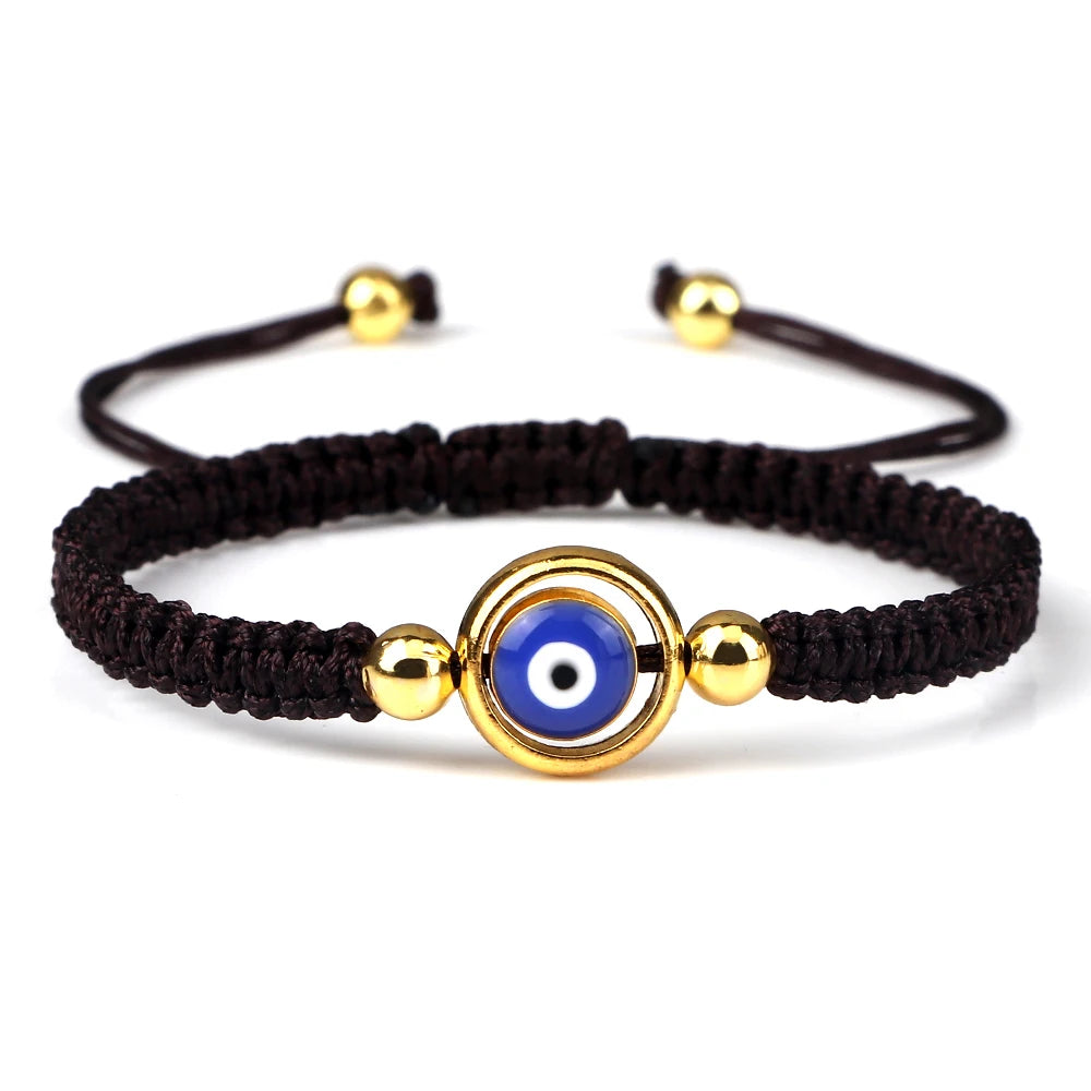 Charm Turkish Style Blue Evil Eye Bracelets & Bangle For Women Men Handmade Woven Lucky Red Rope Bracelet Friendship Jewelry