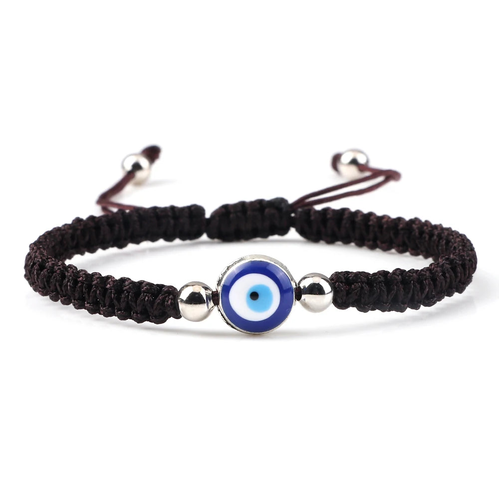 Charm Turkish Style Blue Evil Eye Bracelets & Bangle For Women Men Handmade Woven Lucky Red Rope Bracelet Friendship Jewelry