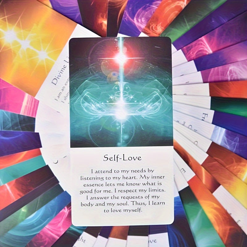 54pcs, Tarot Cards, Oracle Deck, Unlock Your Inner Wisdom With Healing Energy, Fortune Telling Card, Interactive Game, Party Game, Holiday Game, Creative Small Gift