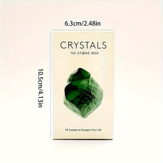 1 Set Crystals The Stone Tarot Deck, Family Party Entertainment Game Cards