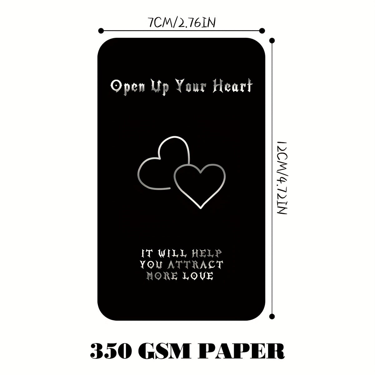 Tarot Set, 40 Sheets Tarot Fortune-telling Game Cards, Cards For Beginners (black, 2.75" × 4.72")