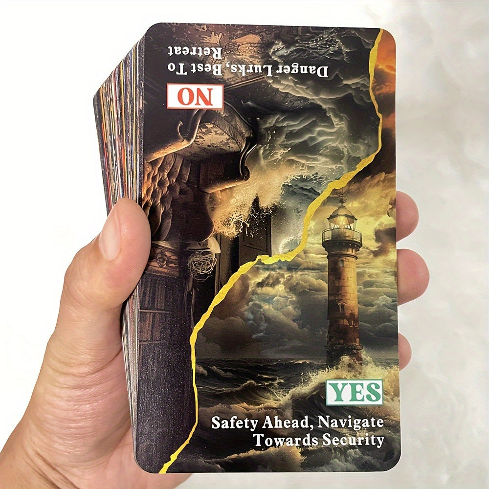 Tarot Deck: 56 Card Set, 4.72x2.76inch, Suitable for Ages 14+, Beginner Friendly, Keyword Cards