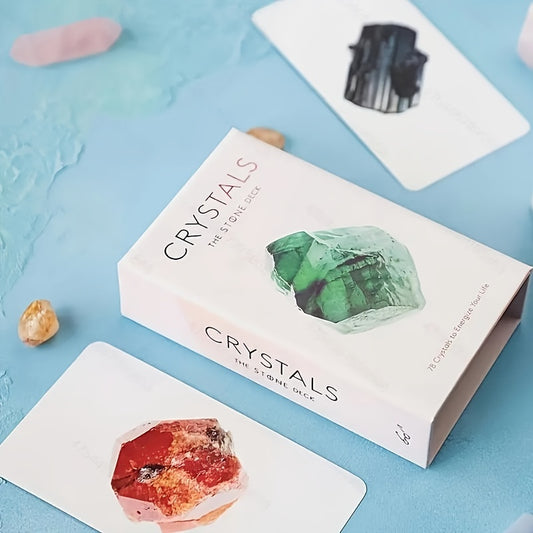 1 Set Crystals The Stone Tarot Deck, Family Party Entertainment Game Cards