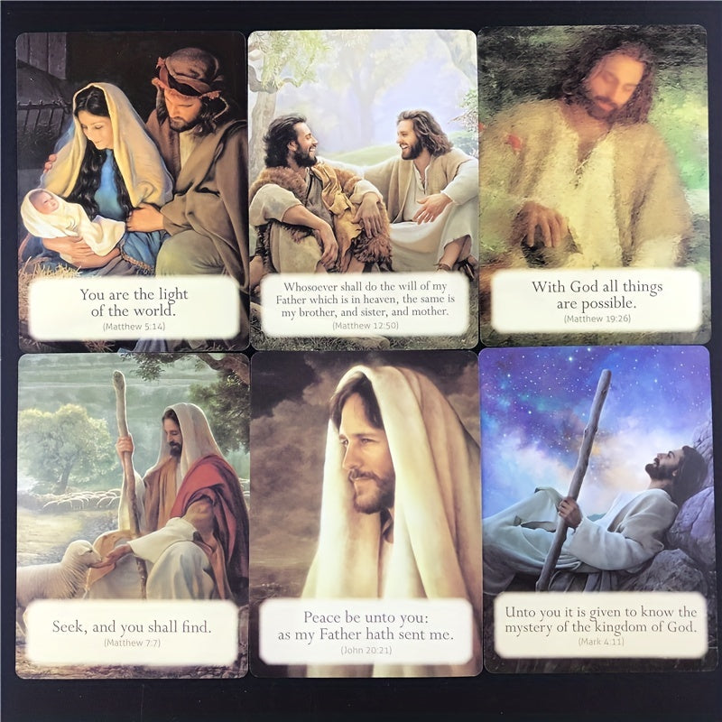 Unlock the Wisdom of Jesus with Loving Words Oracle Cards Tarot & Prophecy Divination Board Game, gaming gift