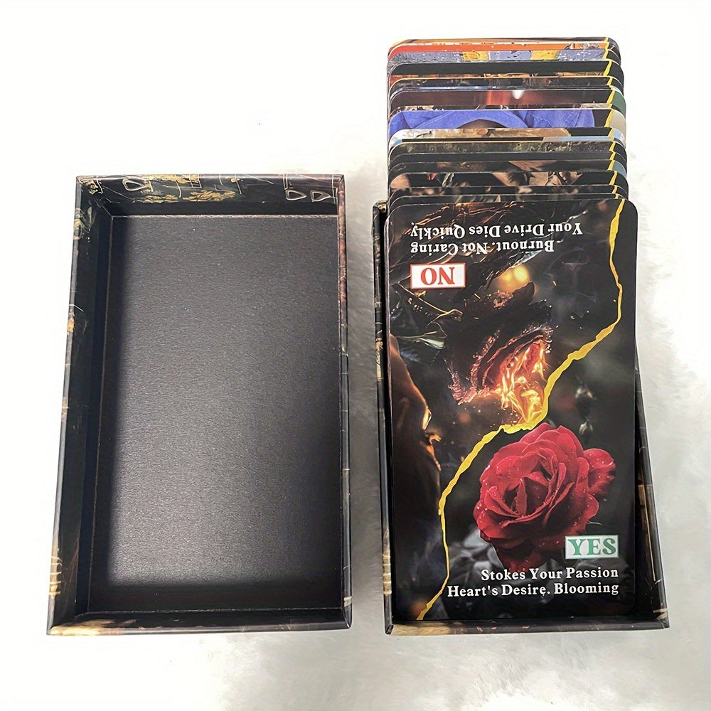 Tarot Deck: 56 Card Set, 4.72x2.76inch, Suitable for Ages 14+, Beginner Friendly, Keyword Cards