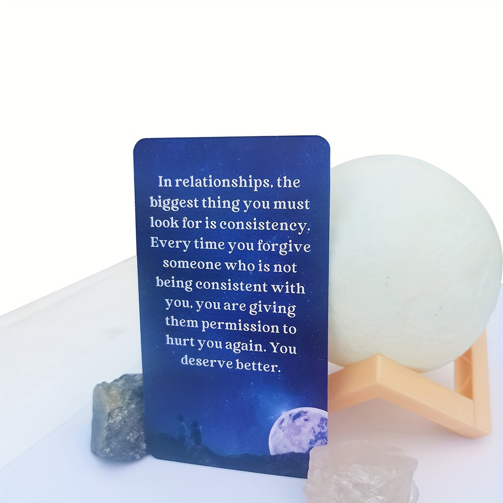 54-Card Universe Messages Oracle Cards Deck with Keywords – Inspiring Tarot for Beginners, Divination & Spiritual Guidance, 2.75x4.72 Inch, Durable Paper, Perfect for Family Gatherings & Friend Gatherings, Family Game Night